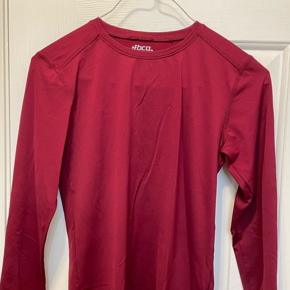 DriPower Maroon fitted boys shirt 18/20